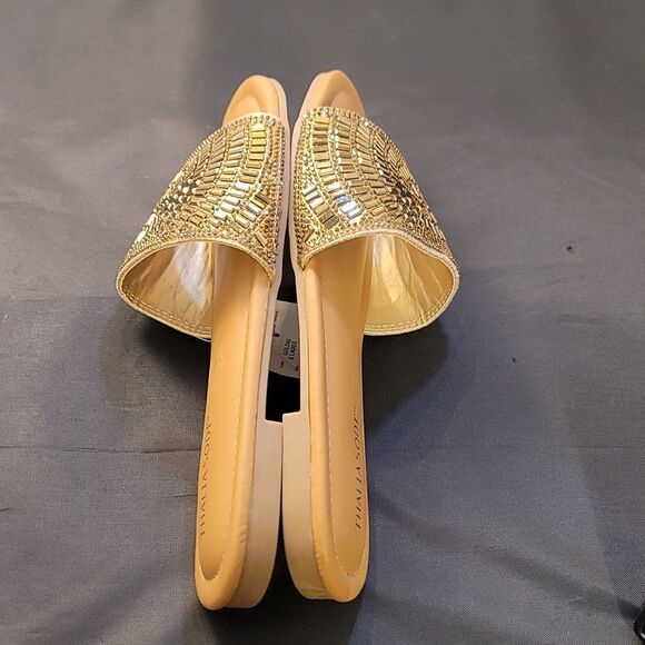BRAND NEW THALIA SODI RHINESTONE EMBELLISHEDE WOMEN'S SLIDER - Picture 12 of 15